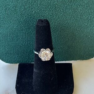 Certified Floral 2.0 CT Moissanite ring size 6